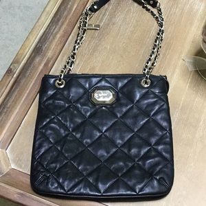 DKNY black quilted bag